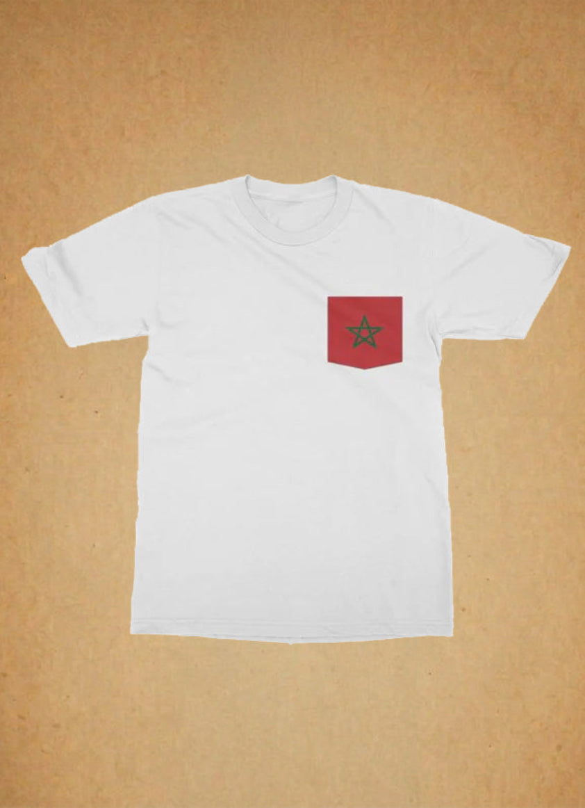 Morocco pocket tee (White)