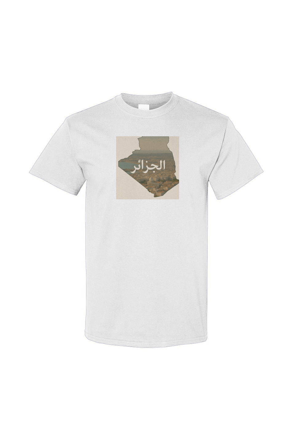 Algeria City White Graphic Tee - Urabian Outfitters