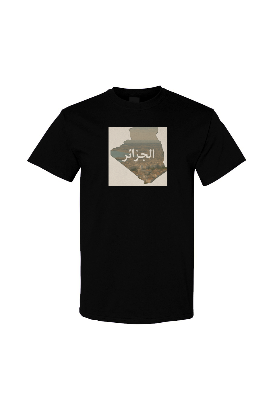 Algeria Urban View Black Tee - Urabian Outfitters