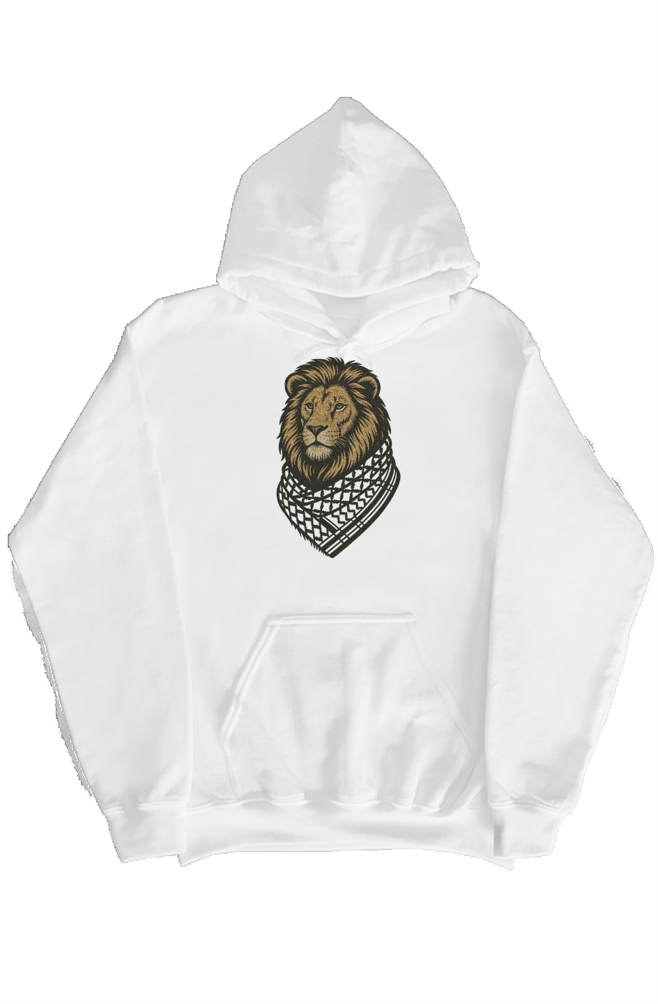 Lion wearing Kufiyah Hoodie