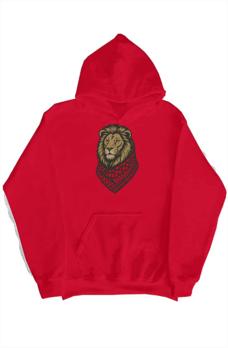 Lion wearing Kufiyah Hoodie