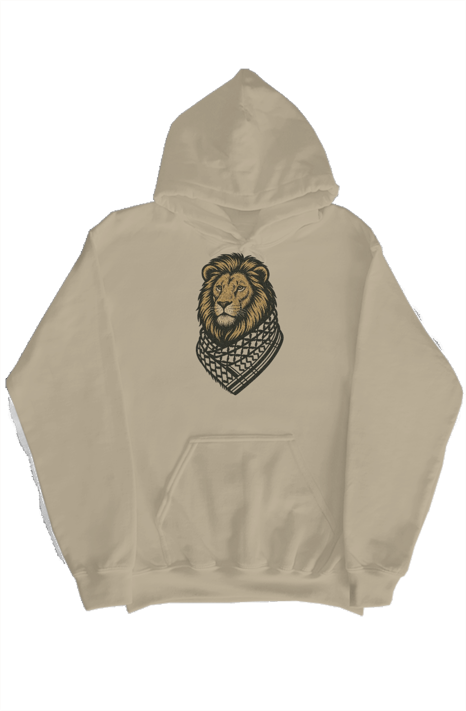 Lion wearing Kufiyah Hoodie