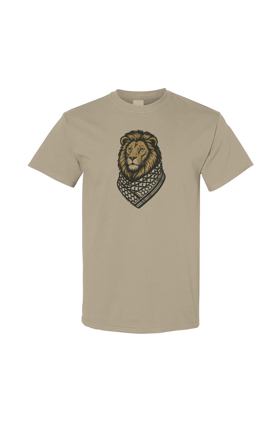 Lion wearing Kufiyah Shirt