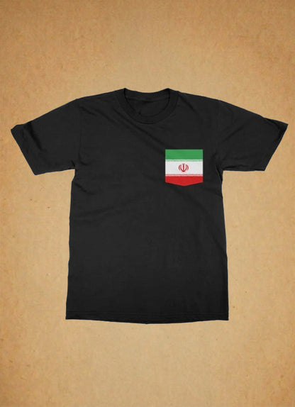 Iran pocket tee (Black)