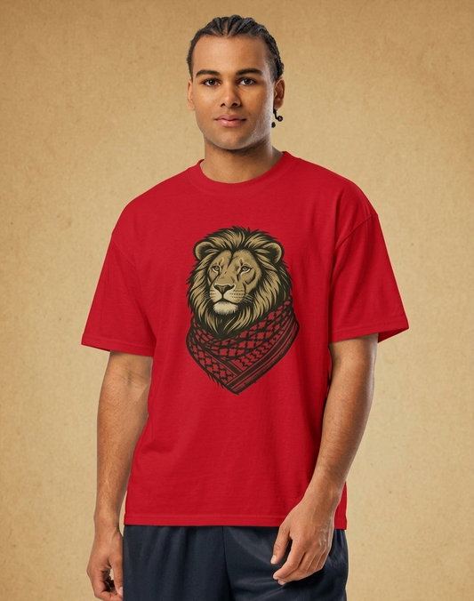 Lion wearing Kufiyah Shirt