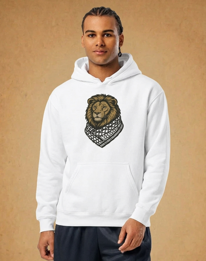 Lion wearing Kufiyah Hoodie