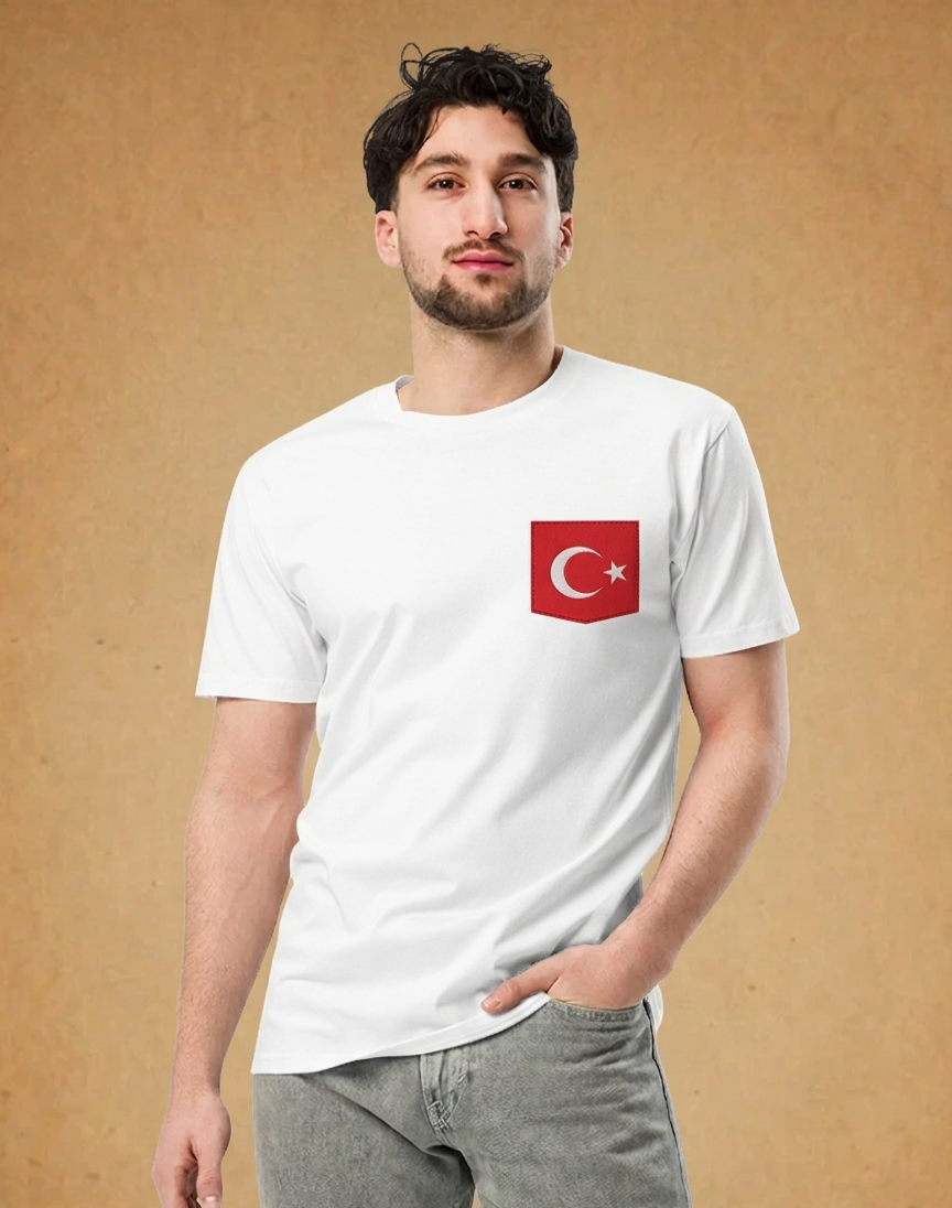 Turkey pocket tee (White)