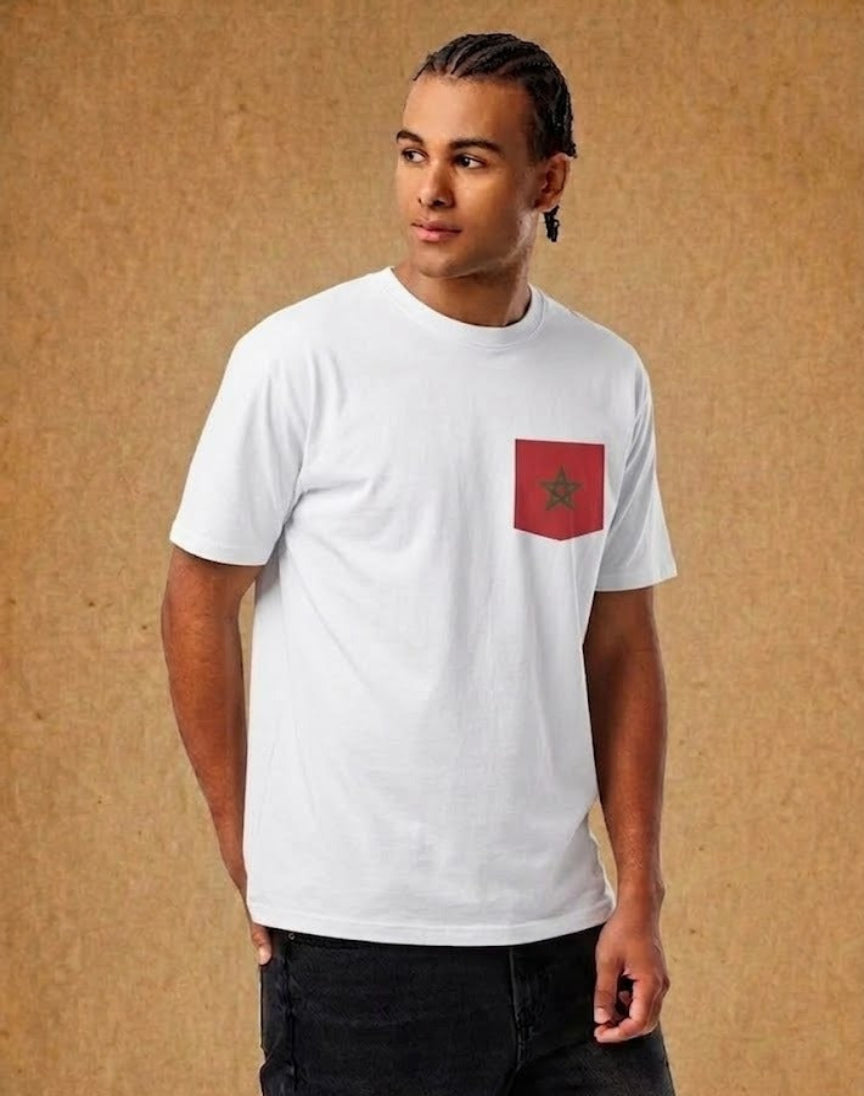 Morocco pocket tee (White)
